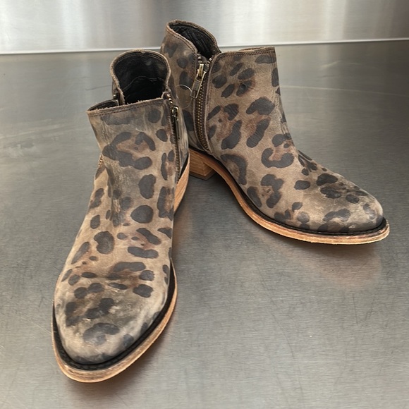 Liberty Black “leopard” leather boots. New with tags from Sundance. - Picture 2 of 10